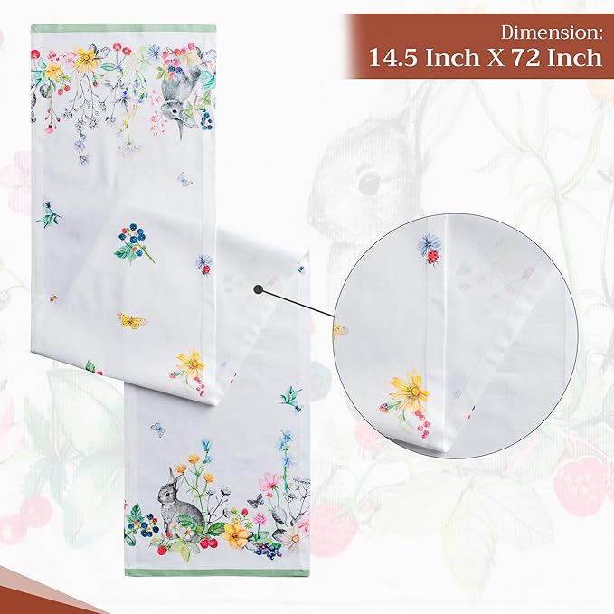 Maison d' Hermine Table Runner 100% Cotton Single Layer Table Runners 72 inches - Image 4