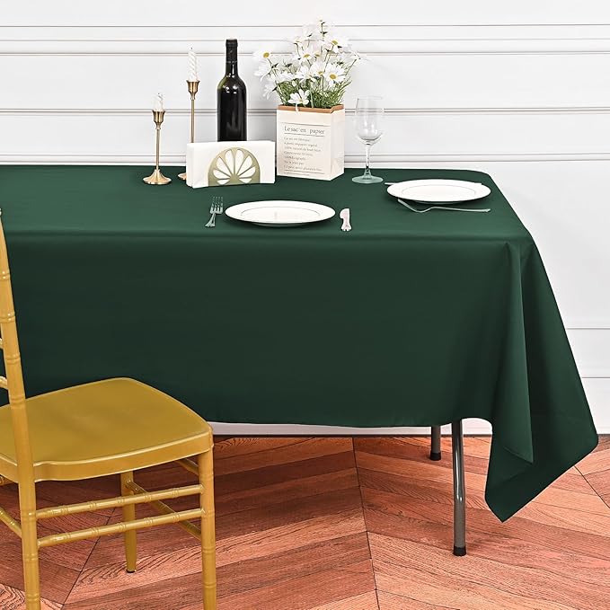 6 Pack Hunter Green Tablecloths - Image 6