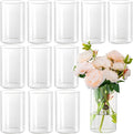 12pcs Glass Cylinder Vases for Centerpieces by Unknown