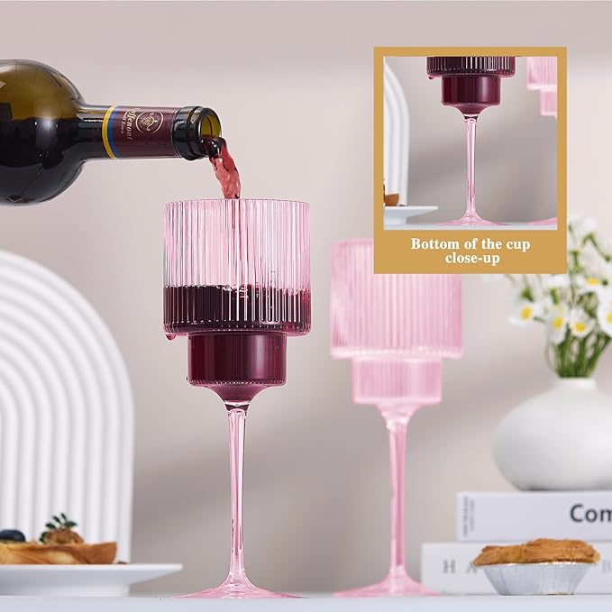 Plastic Goblets Wine Glasses - 12Oz Acrylic Wine Glasses Origami Unbreakable - Image 5