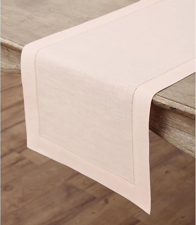Solino Home Linen Pink Table Runner 120 Inches Long - Image 7