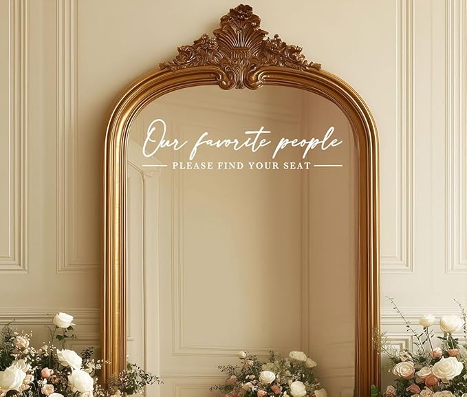 Our Favorite People Decal for Calligraphy Wedding Seating Chart Sign for Vinyl - Image 5