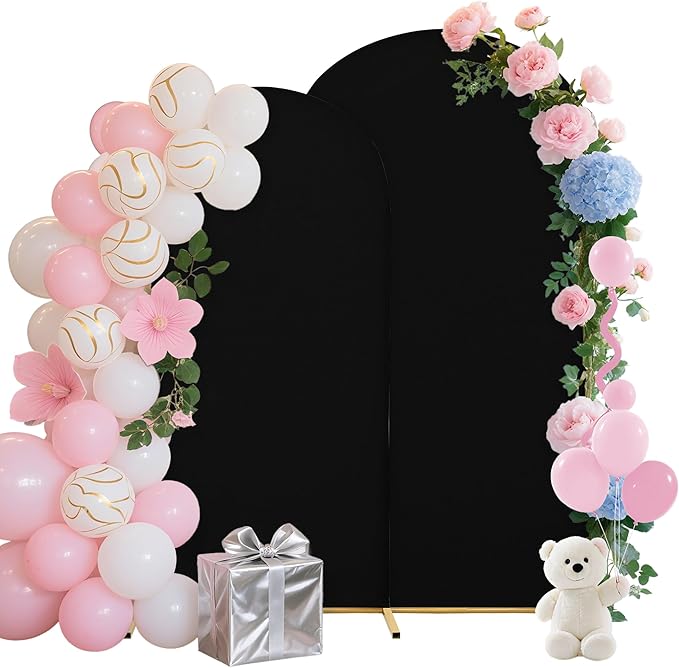 Wedding Arch Covers Arch Backdrop Cover Arch Stand Covers 7.2FT 6FT Set of 2 by Unknown