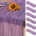 Lavender Purple Cheesecloth Table Runner 6 Pack Fall Table Runners Boho Gauze by DeZerlor