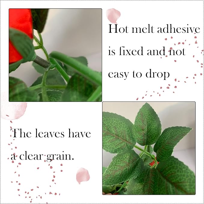 2 Pack Artificial Rose Vine Garland Fake Roses Flowers Plants Vines Hanging - Image 6