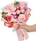 Crochet Flowers Bouquet, Handmade Knitting Crochet Flowers, Tulips Flower and by KOGYXE
