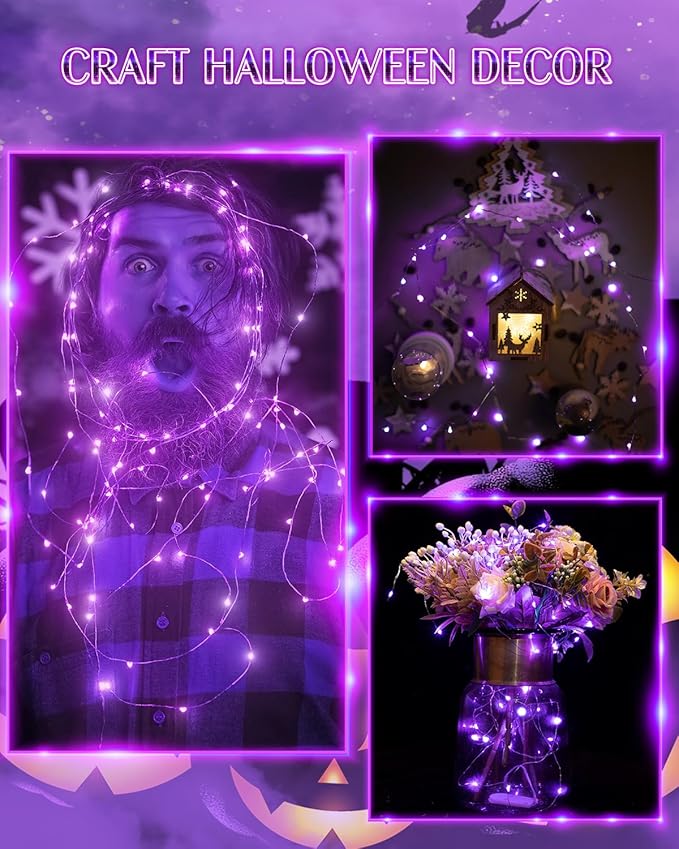 20 Pack Fairy Lights Battery Operated 60 Extra Batteries, 3 Modes 6.5ft 20 LED - Image 7