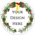 100-1000pcs Custom Stickers Merry Christmas Stickers Personalized Labels by Unknown