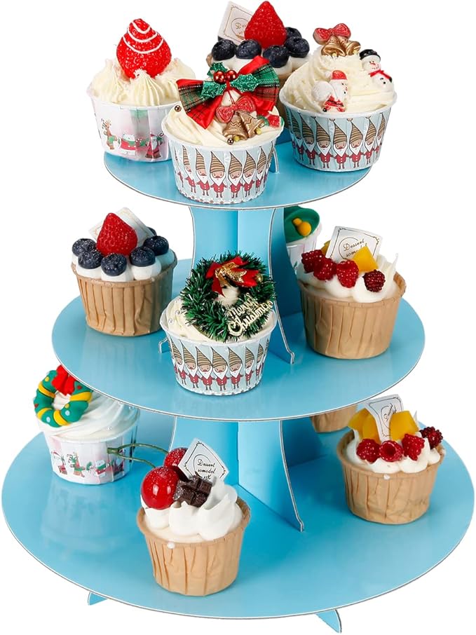 3-Tier Cupcake Stand, Cake Stand holder, Tiered DIY Cupcake Stand Tower - Image 2