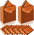 Manyshofu 60 Pieces Terracotta Satin Napkins by Manyshofu