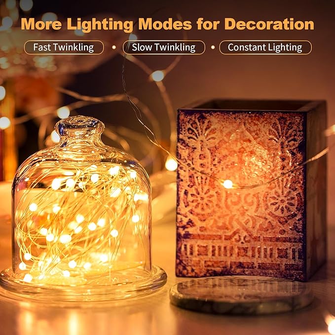 30 Pack LED Fairy Lights Battery Operated, 7FT 20 LED Waterproof Mini Twinkle - Image 2