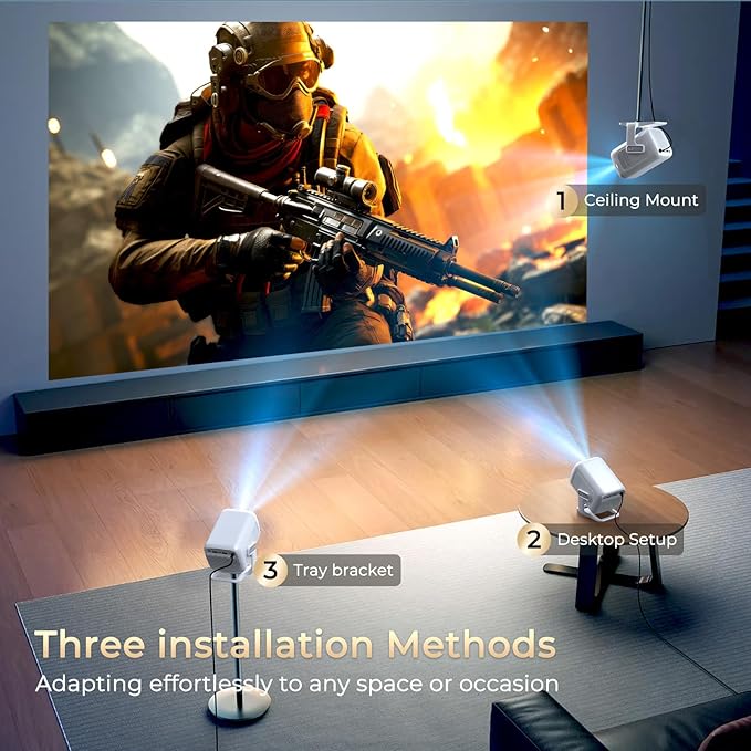 WEMI Native 1080P Smart Mini Projector - Image 8