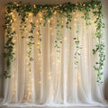 10x10ft Ivory Tulle Backdrop Curtain by Unknown