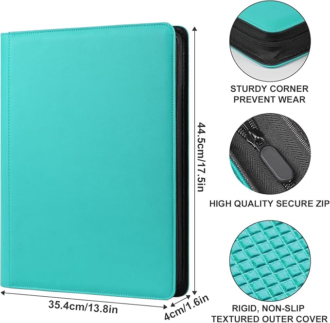 GEAoffice Premium 1000 Trading Card Binder, Large Side Loading 16 Pocket Card - Image 5