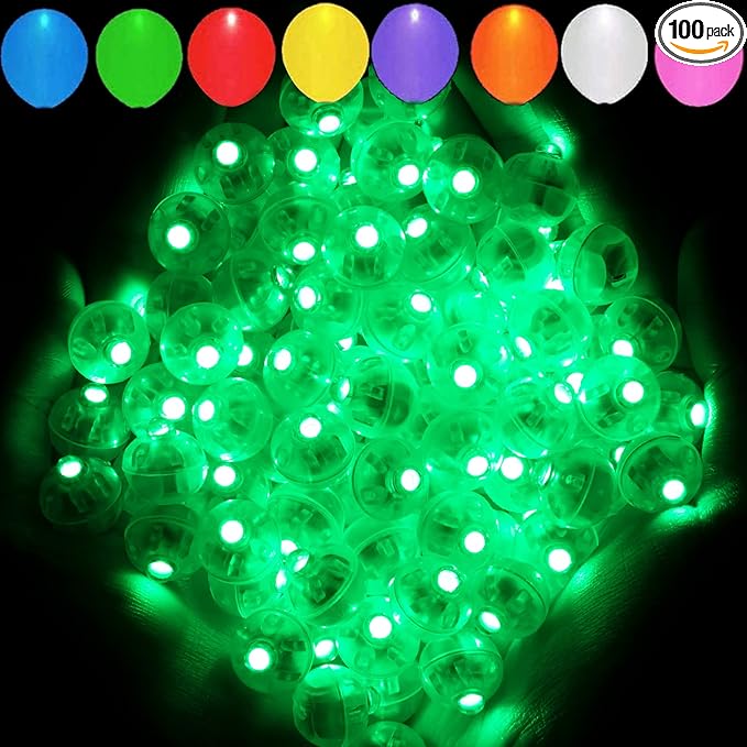 Aogist 100pcs Green Balloon Light, Long Standby Time Waterproof Mini Ball Light by Aogist