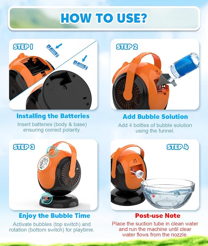 Halloween Bubble Machine, Bubbles Blower - Image 7