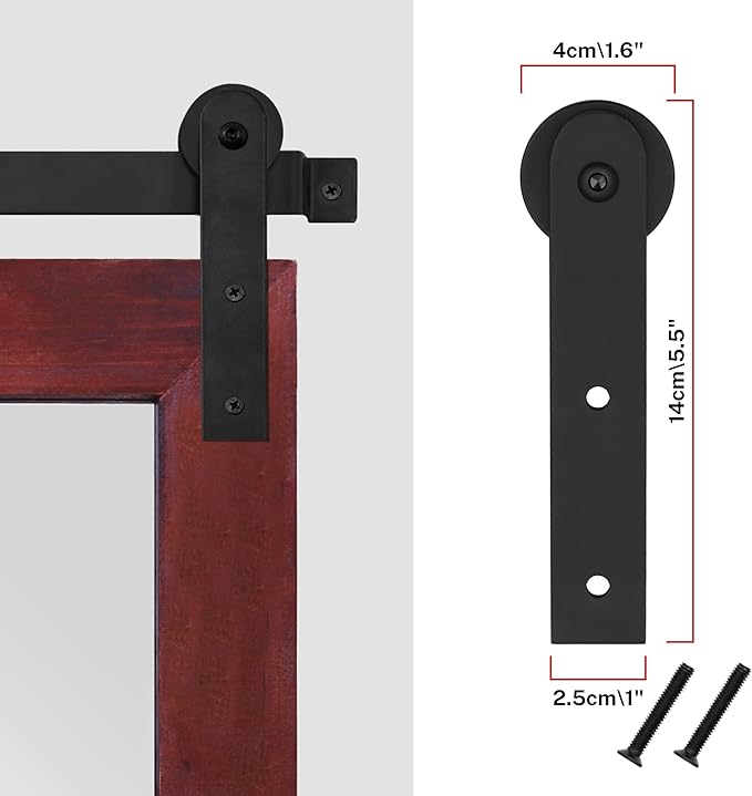 COGOOD Farmhouse Barn Door Mirror - Image 5
