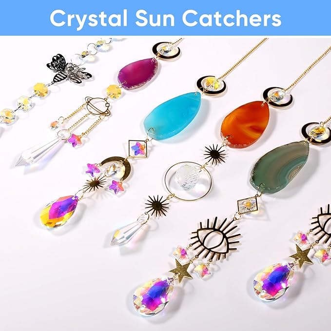7 PCS Crystal Suncatcher, Hanging Suncatchers - Image 4