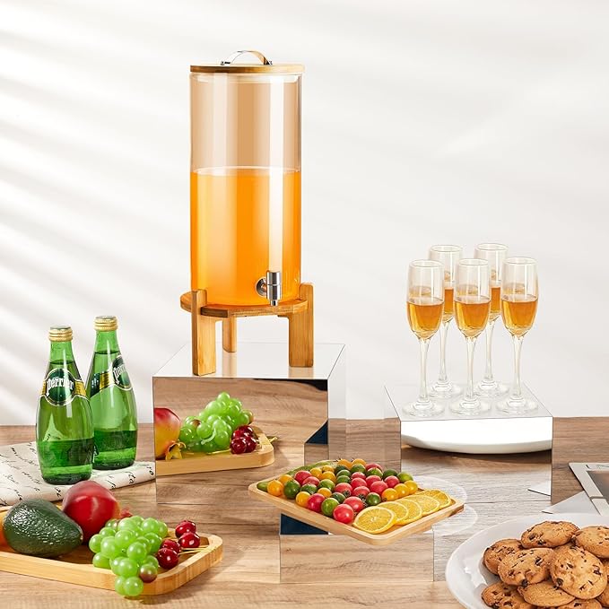 3 Pcs Acrylic Risers for Display, Acrylic Cube Box Food Display Risers Stand - Image 8