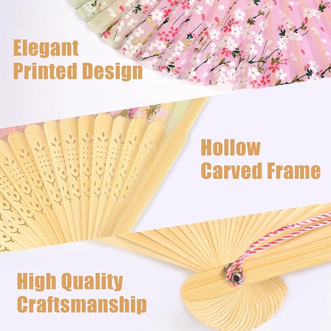 WEARXI Handheld Fan, Chinese Folding Fan - Image 3