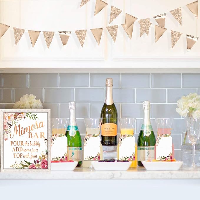 30Ft Champagne Gold Party Decorations Triangle Pennant Banner Gold Hanging - Image 6
