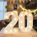 LED Marquee Light Up Numbers Sign by NANXU