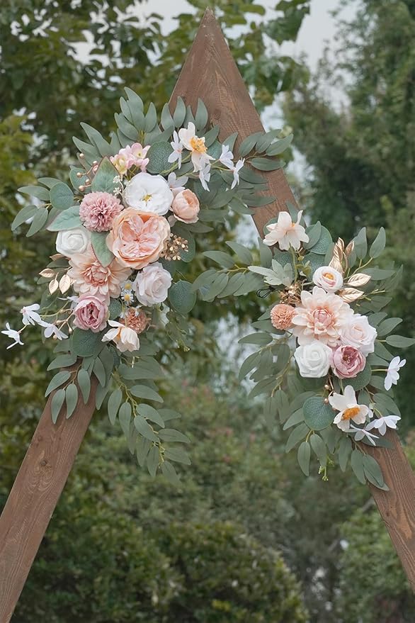 Faux Flower Swag Set of 2 for Wedding Welcome Signs Floral Swag Wedding - Image 5