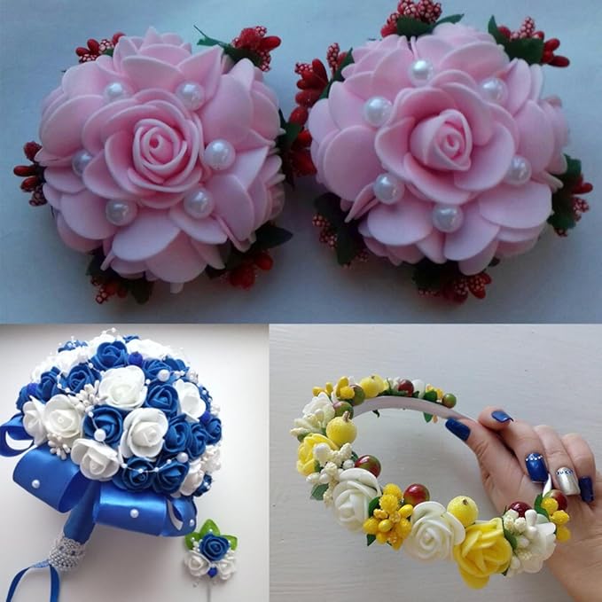 Artificial Flowers 100PCS 3CM Mini Fake Roses - Image 4