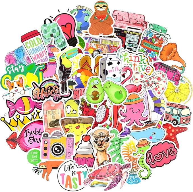 QTL VSCO Stickers for Girls Cute Stickers for Water Bottle Laptop Hydroflask by QTL