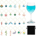 SANNIX 24pcs Ocean Wine Glass Charms by SANNIX