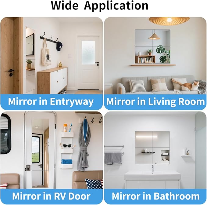 Unbreakable Acylic Small Mirror Tiles - Image 6