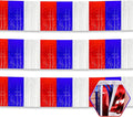3 Pack 10 Long White Blue Red Metallic Foil Fringe Garland Wall Hanging Tassle by Ferwzsr