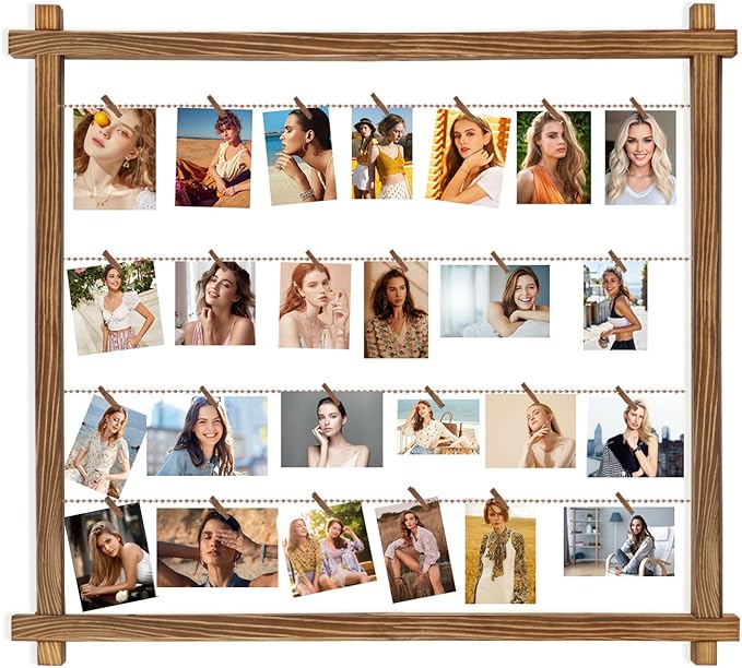 Collage Picture Frame, Photo Display Board, Hanging Pictures Frames by PHOENANCEE