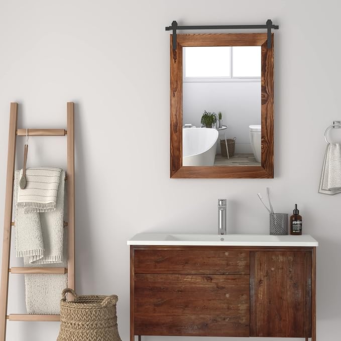 COGOOD Farmhouse Barn Door Mirror - Image 2