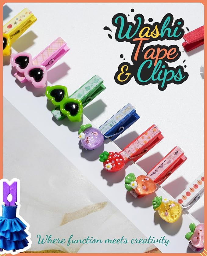 Mini Clothespins, Sopito 100 Pcs 1.4'' Strong Mini Clothespins - Image 2