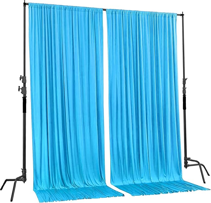 AK TRADING CO. 10 feet x 8 feet IFR Polyester Backdrop Drapes Curtains Panels - Image 2
