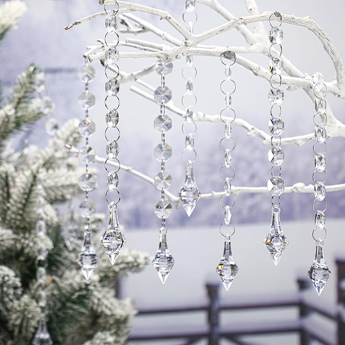 Nuenen 100 Pcs Acrylic Hanging Crystals - Image 3