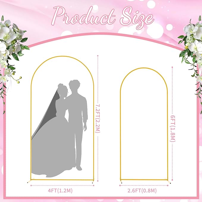 2pcs Arch Backdrop Stand - Image 2