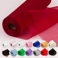 Crystal Organza Fabric Tulle 11 Inch by 50 Yards Sheer Tulle Rolls by ICOSHOW