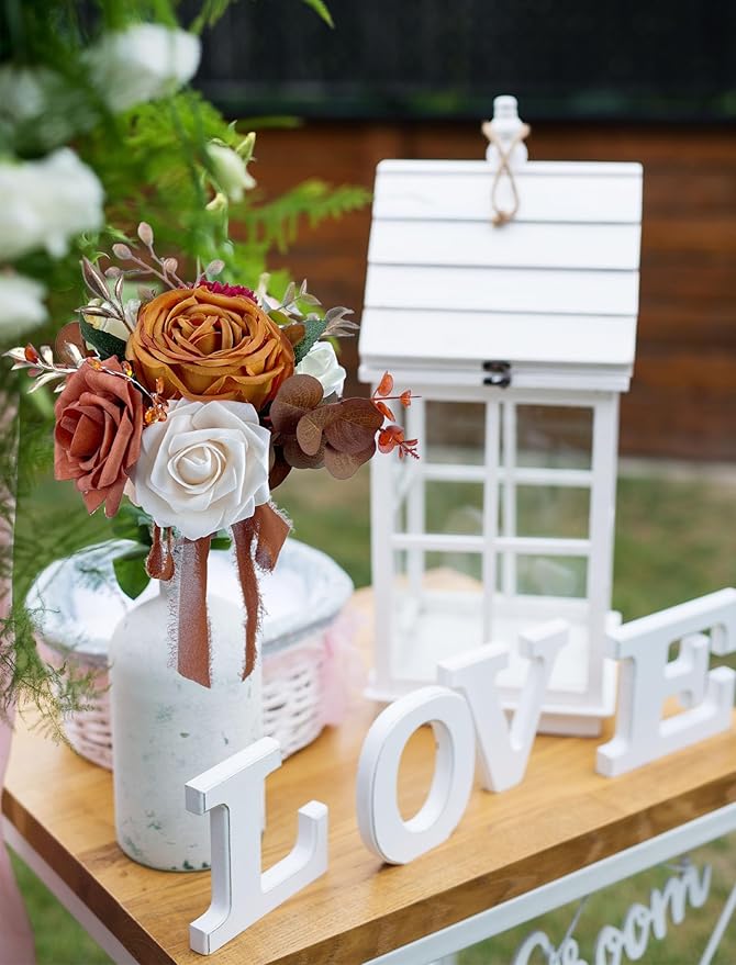 CherishedMoments Set of 6 Assorted Flower Centerpieces Mini Floral Wedding - Image 3