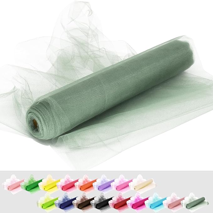 Tulle Fabric Rolls, 54 Inch by 10 Yards Tulle Ribbon by AblemeDeco