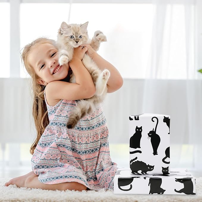 JarThenaAMCS 8 Sheets Cat Wrapping Paper - Image 7