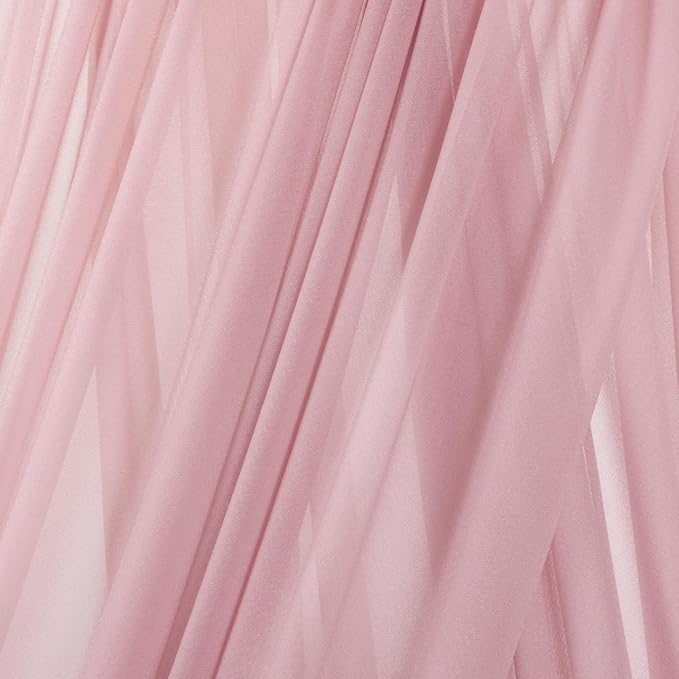 MLMC Dusty Rose Wedding Arch Draping Fabric 4 Panels 29" x 20 FT Extra Long - Image 5