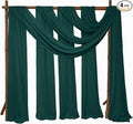 4 Panels Wedding Arch Draping Fabric 28" x 20 Ft Chiffon Wedding Arch Drapes by SATULGAU