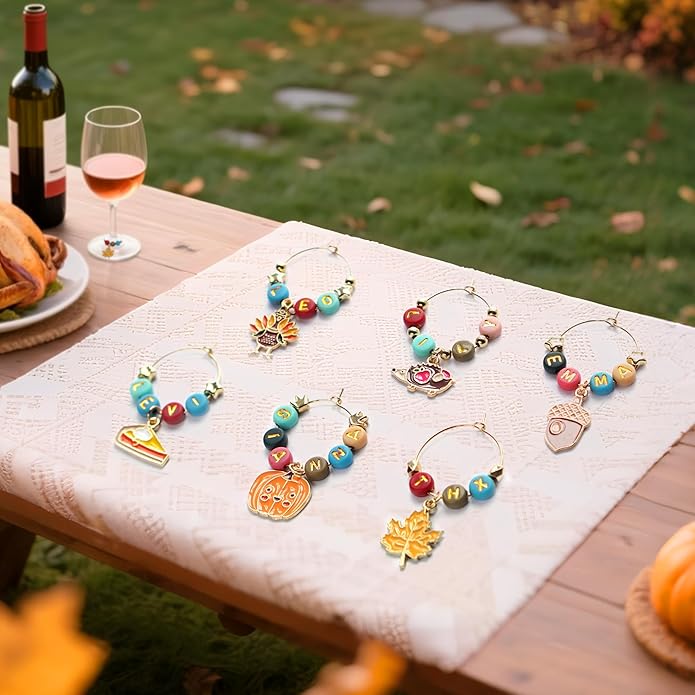 DIY Wine Glass Charms Kit, Glass Identifiers - Image 3