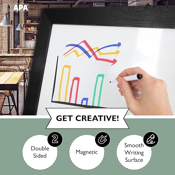 Ilyapa Wooden A-Frame Whiteboard Sign - Image 3