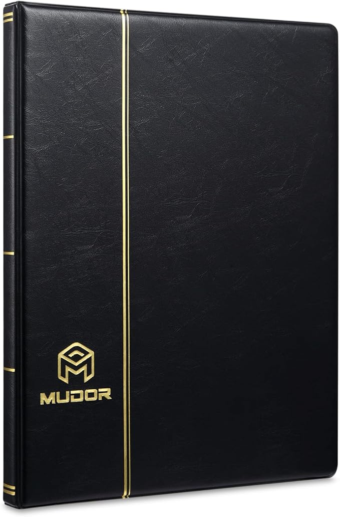 MUDOR Stamp Collecting Album, 7 Rows Pockets Stamp Book - Image 2