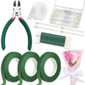 PAXCOO Floral Tape and Wire, Florist Tape and Flower Wire Arrangement Kit by PAXCOO