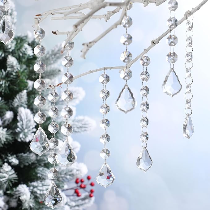 Nuenen 100 Pcs Acrylic Hanging Crystals - Image 6