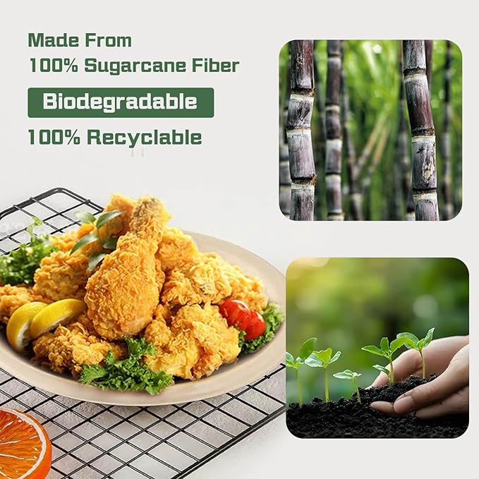 Disposable Paper Plates, 6 inch Heavy Duty Paper Plate, Soak and Cut Proof - Image 4